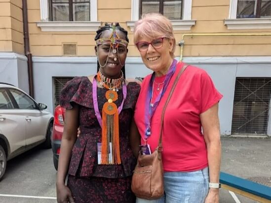 Wildah from Kenya and Renee from Australia