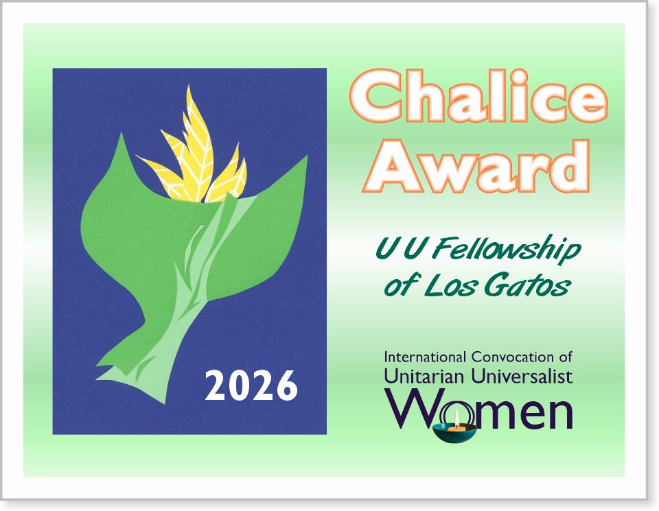 ICUUW Chalice Award certificate sample 2026