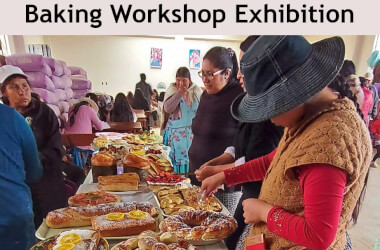 Baking workshop exhibition in Bolivia