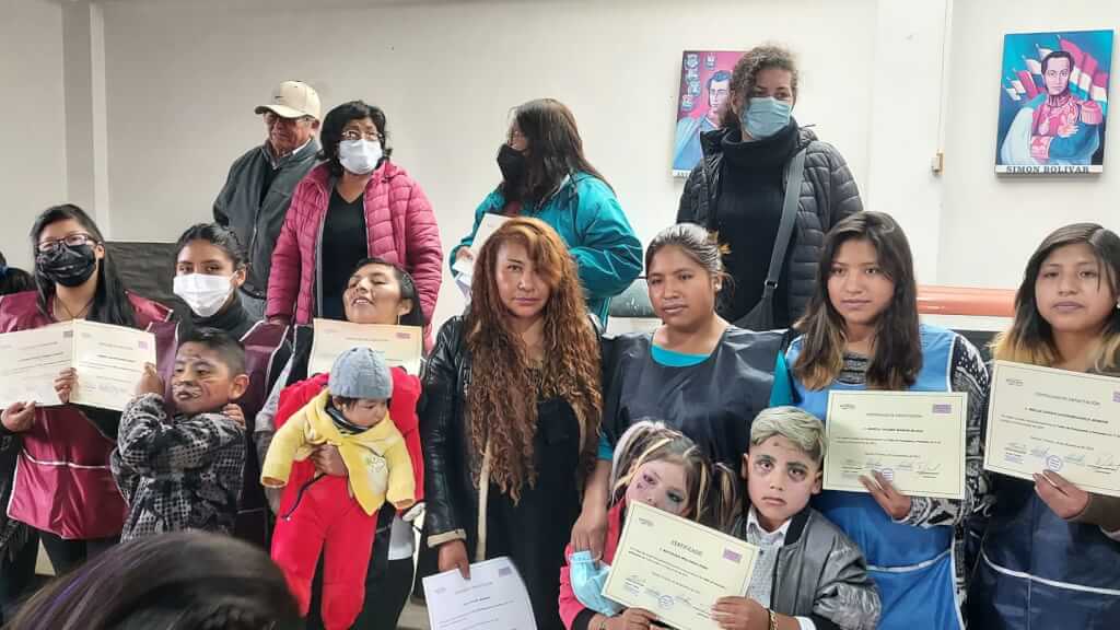 Graduates with Their Certificates