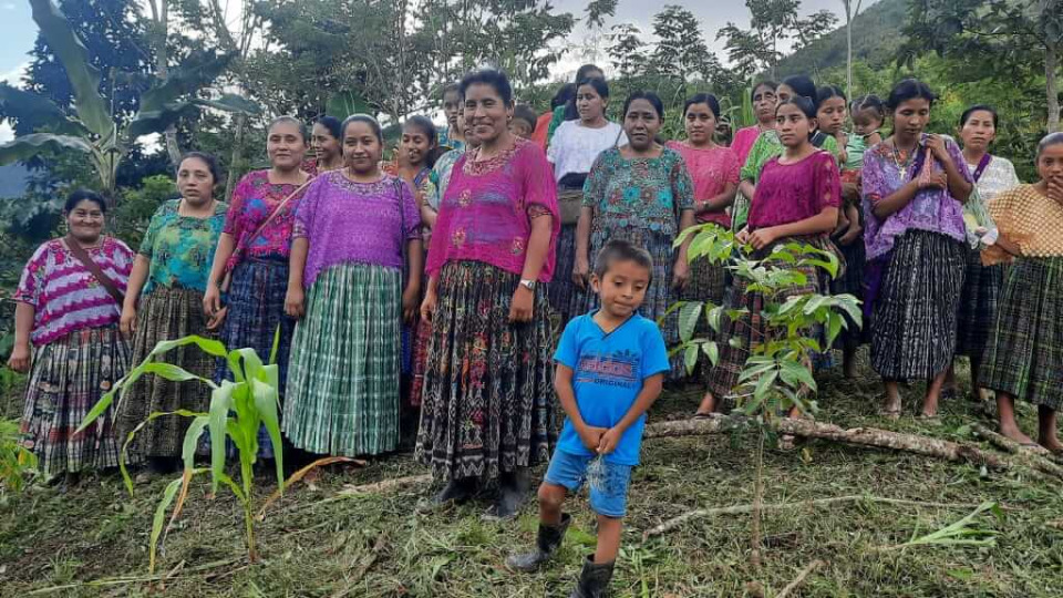 Guatemalan Women with Tree Plantings