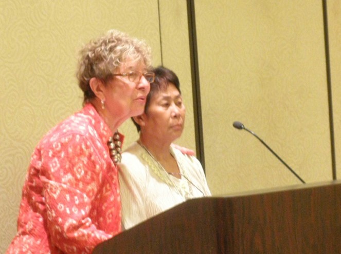 Barbara Kres Beach and Rev. Rebecca Sienes Barbara Kres Beach and Rev. Rebecca Sienes